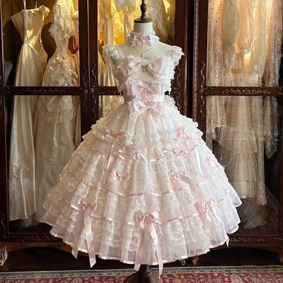 【樱雪恋曲 】意向金非裙子实物/花嫁LolitaPS原创设计