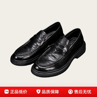 日本品牌LP男鞋新款真皮厚底小皮鞋透气一脚蹬休闲鞋商务鞋工装鞋