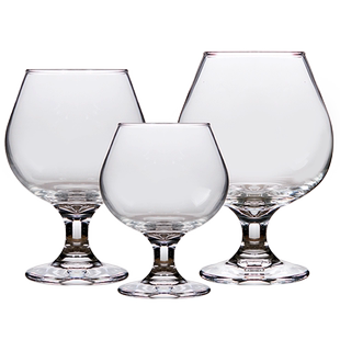 利比德国精酿啤酒杯大号郁金香酒杯加厚 家用创意矮脚白兰地酒杯