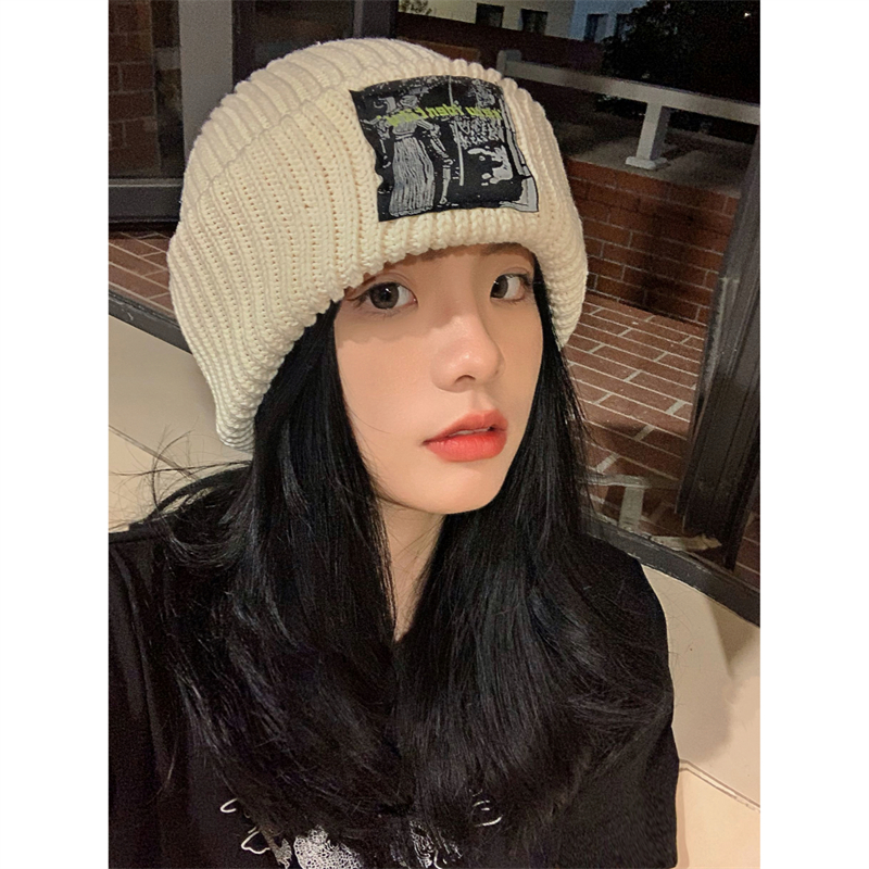 适合大脸大头的针织帽显脸小韩系