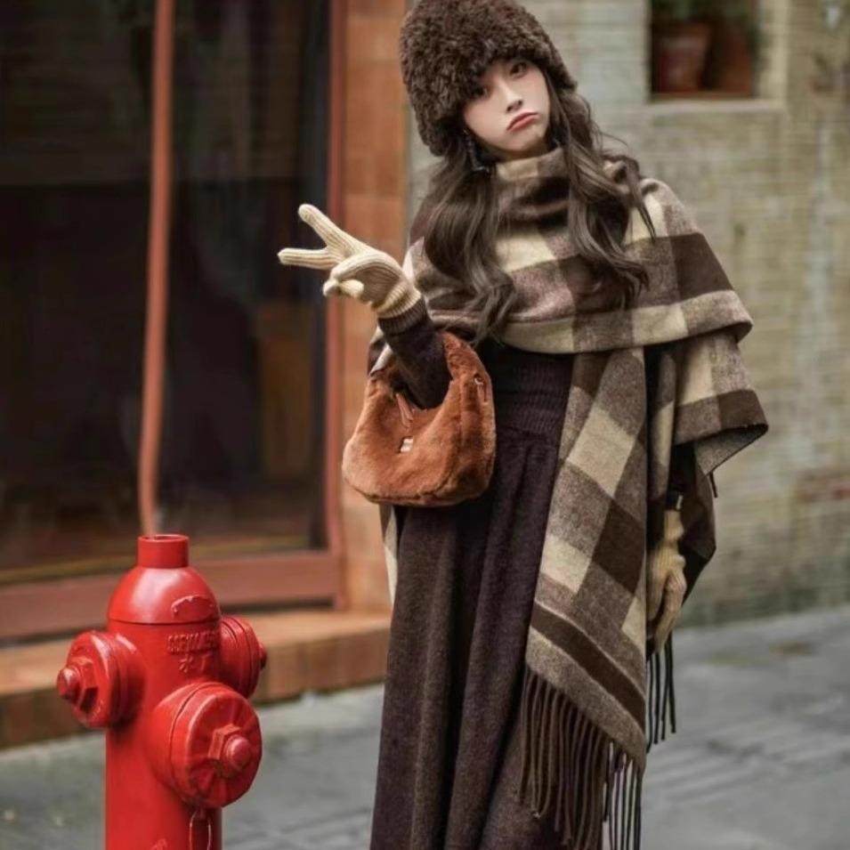 法国羊绒围巾围巾欧美女春秋冬