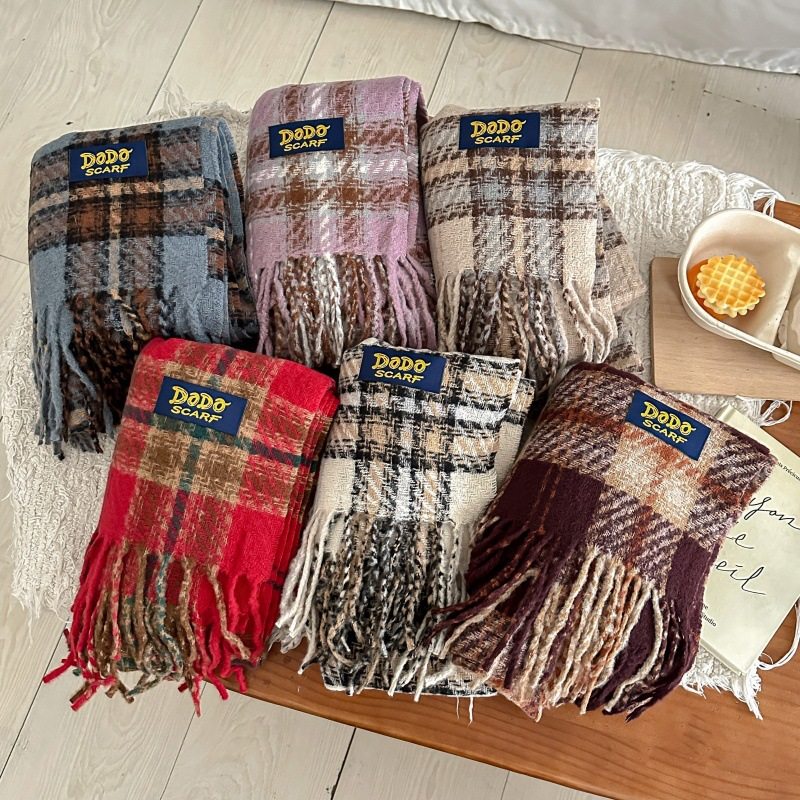 秋冬季新款仿羊绒流苏格子围巾女韩版百搭学院风情侣加厚保暖围脖,服饰配件/皮带/帽子/围巾,围巾/丝巾/披肩,淘宝优惠券,粉丝福利购,淘宝优惠卷