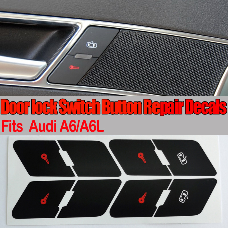 奥迪A6/A6L车门锁按键贴纸