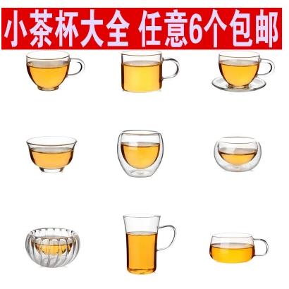 玻璃茶杯功夫茶杯茶具带把咖啡杯