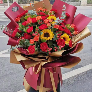 山东济南市鲜花同城配送向日葵毕业教师节母亲节环翠区文登区荣成