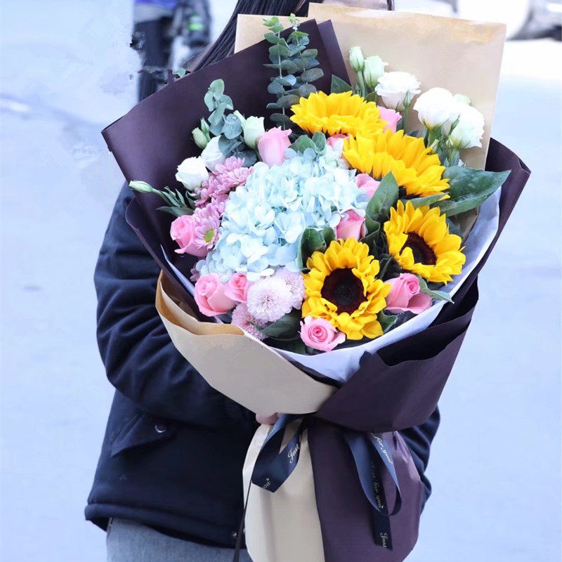 合肥同城鲜花速递花束绣球桔梗