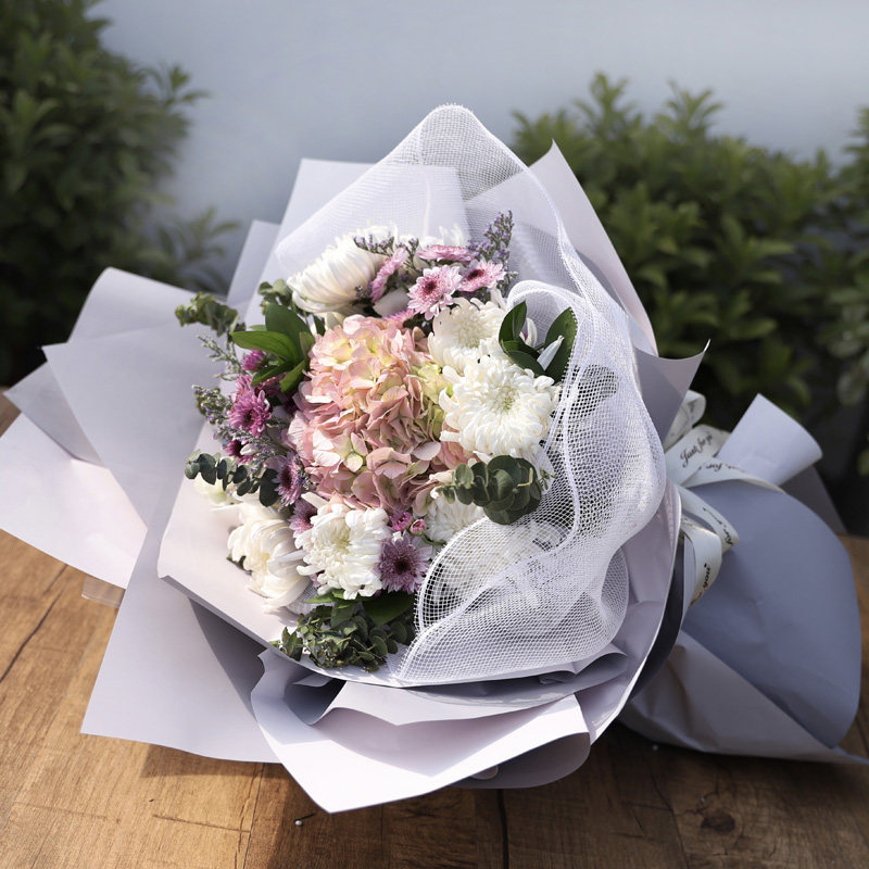 菊花花束清明扫墓祭祀上坟悼念追悼祭拜同城鲜花温州上海