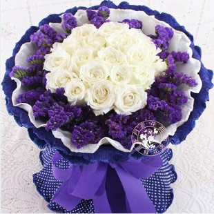 白玫瑰全国鲜花速递武汉黄石襄樊市十堰荆州宜昌荆门鄂州孝感黄冈