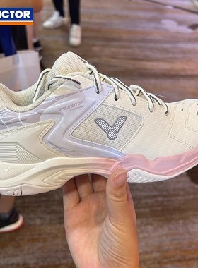 官方正品VICTOR威克多胜利P9200TDLI白粉女款比赛训练羽毛球鞋男