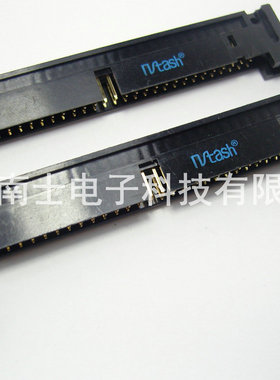 精工南士 DC2-60P 镀金 90度弯脚 弯针 牛角插座 2.54mm间距 黑色