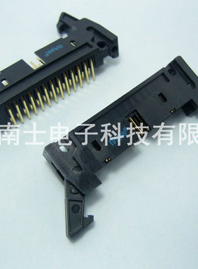 精工南士 DC2-26P 镀金 90度弯脚 弯针 牛角插座 2.54mm间距 黑色