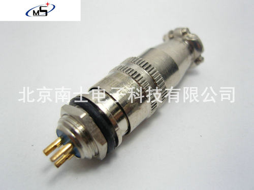 MINSOO 敏烁 XS10 3芯 航空插头 圆形插座 10mm 快速插拔 推拉式