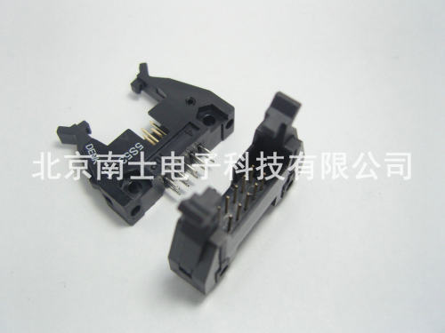 DENK DC2-10P 直脚 直针 ISP接头 JTAG 牛角插座 2.54mm间距 黑色