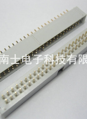 DENK DC3-50P 直针 简易牛角 ISP接口 JTAG 插座 2.54mm间距 灰色