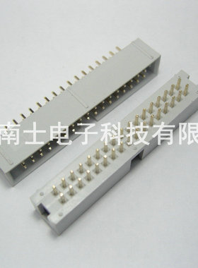 DENK DC3-34P 直针 简易牛角 ISP接口 JTAG 插座 2.54mm间距 灰色
