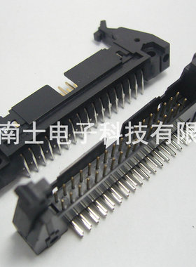 DENK DC2-34P Pin 弯脚 ISP接头 JTAG 牛角插座 2.54mm间距 黑色