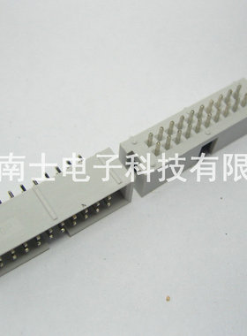 DENK DC3-20P 直针 简易牛角 ISP接口 JTAG 插座 2.54mm间距 灰色
