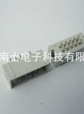 DENK DC3-10P 直针 简易牛角 ISP接口 JTAG 插座 2.54mm间距 灰色