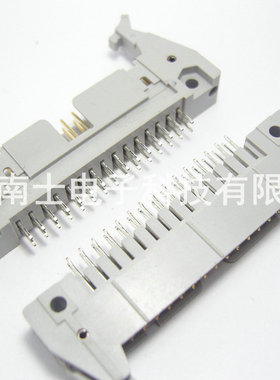 DDK DC2-30P 直脚 直针 ISP接头 JTAG 牛角插座 2.54mm间距 灰色