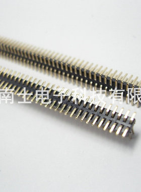 精工南士 镀金2*40P 80PIN 间距1.27MM SMT贴片 表贴 双排针 贴平