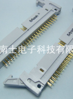 精工南士 DC2-50P 镀金 180度直脚 直针 牛角插座2.54mm间距 灰色