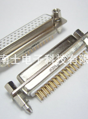 精工南士 镀金铆鱼叉HDP44母头 DP44孔 HDB44 DB44接头插板焊板式