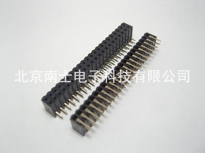 优质 镀金 2*22P 44PIN 排座 双排母座 排针插座 间距2.0MM 弯脚