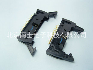 精工南士 DC2-20P 镀金 180度直脚 直针 牛角插座2.54mm间距 黑色