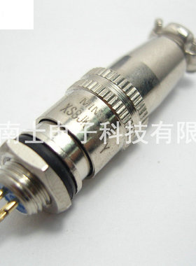 MINSOO 敏烁 XS8 3芯 航空插头 圆形插座 8mm 快速插拔 推拉式