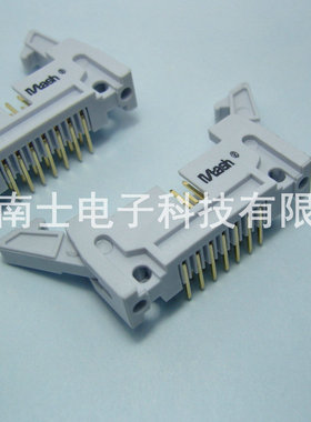 精工南士 DC2-14P 镀金 90度弯脚 弯针 牛角插座 2.54mm间距 灰色