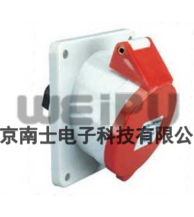 WEIPU 威浦 TYP3823 5芯 3P+N+E 航空工业插座 32A 暗装斜式 IP44