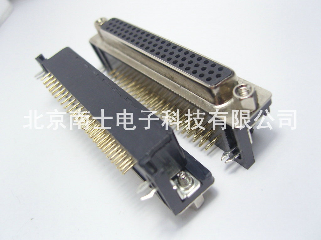 优质 镀金 HDR62母头 DR62孔 HDB62 DB62 90度弯脚 插板式 焊板式