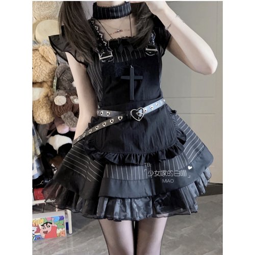 小红薯爆款！黑色甜美软妹女仆装