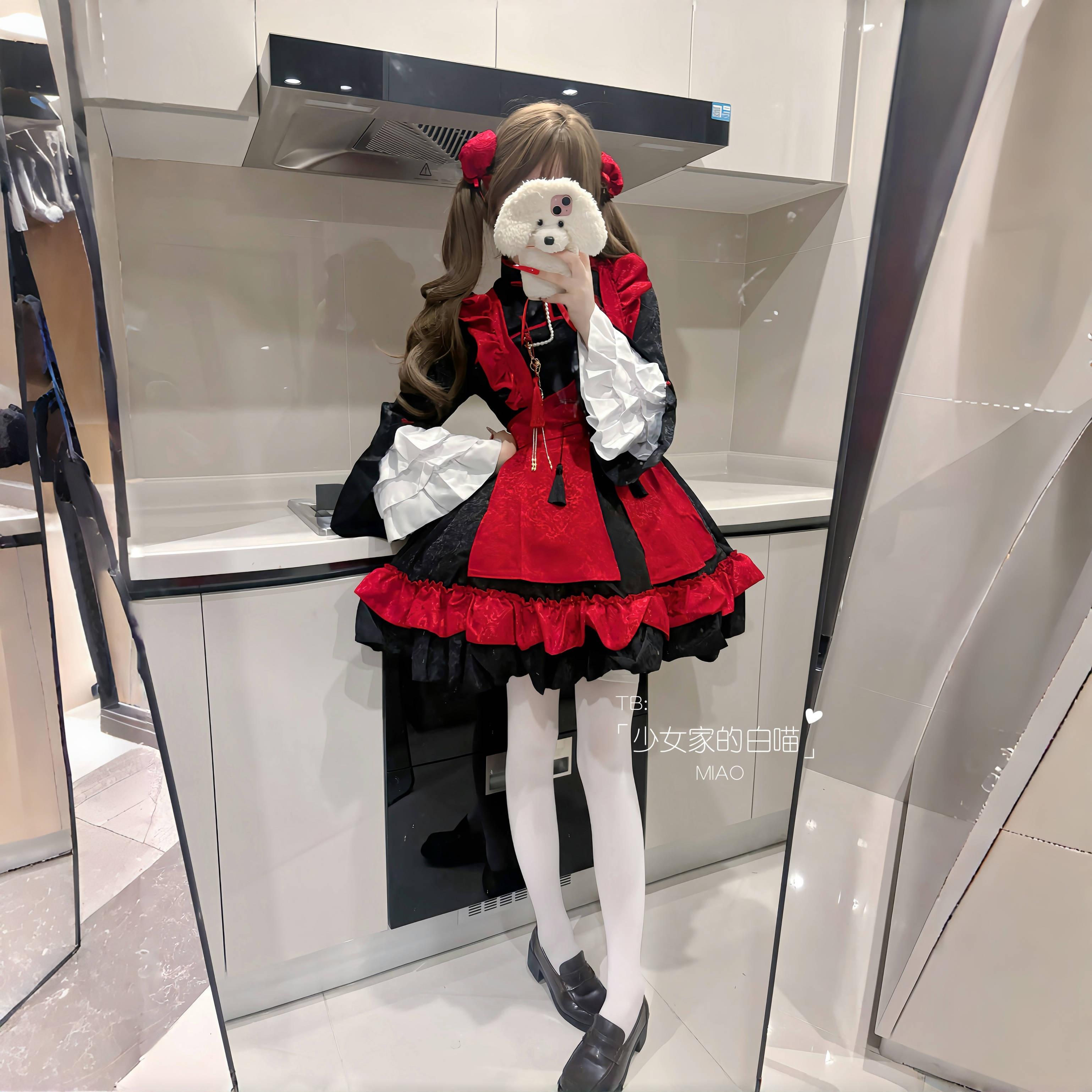 原创重工圣诞主题洛丽塔女仆装