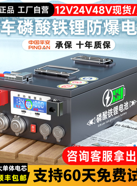 宁德磷酸铁锂电池12V24v48伏大单体电芯房车专用大容量储能电源