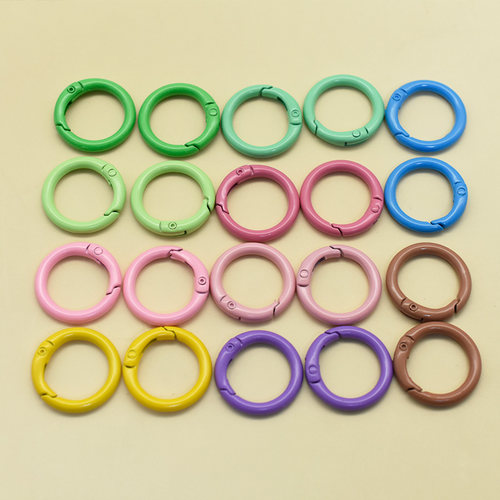 25mm糖果色彩色烤漆圆形开口弹簧