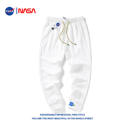 nasa联名华夫格小脚运动裤