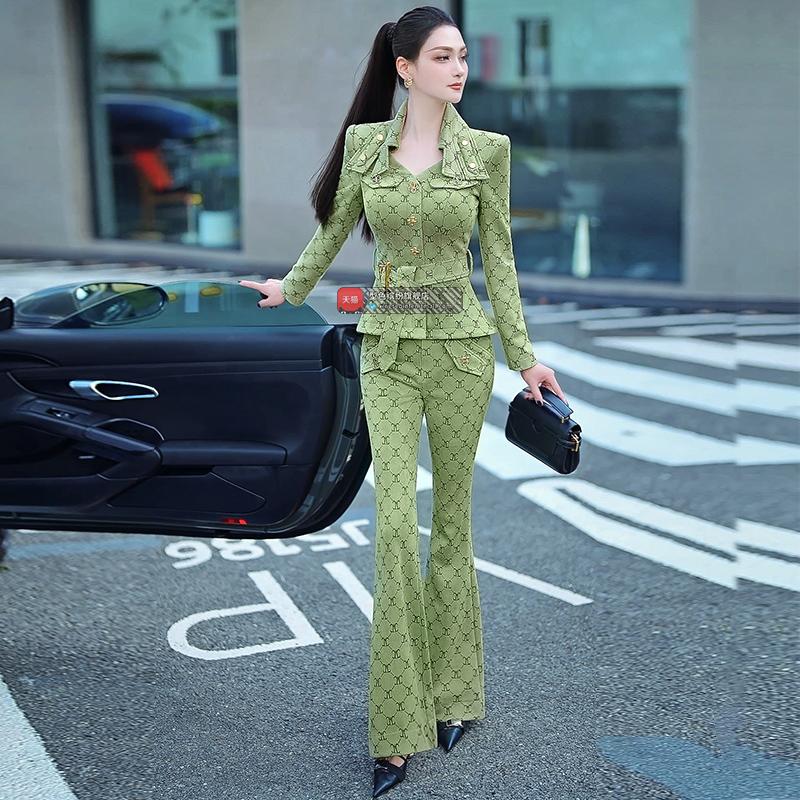 两件套小香风牛仔套装2024秋冬