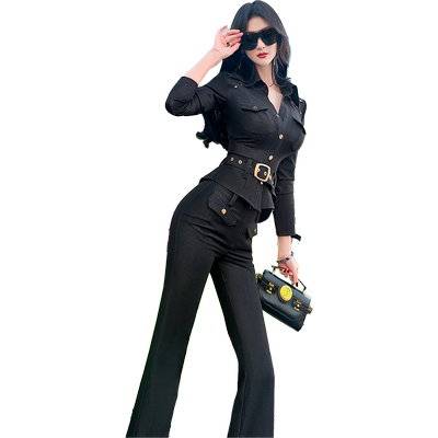 春季牛仔时尚套装两件套