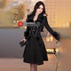 型色缤纷冬季 赫本风小黑裙外套2025新款 保暖女人味气质减龄短大衣