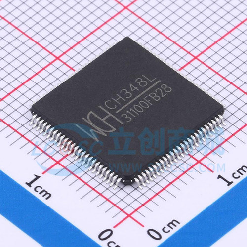 全新原装 CH348L 封装 LQFP-100 USB转8位串口芯片IC