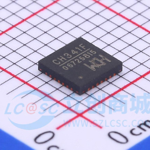 全新原装 CH341F QFN-28 USB总线转接芯片