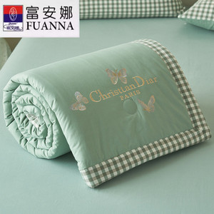 A类纯棉空调被夏天夏凉被可水洗机洗薄被子四件套全棉单人夏季被