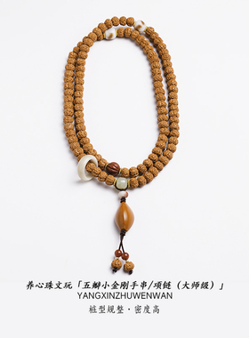 树王籽小金刚菩提手串108颗五瓣佛珠念珠手持盘文玩手链配饰项链