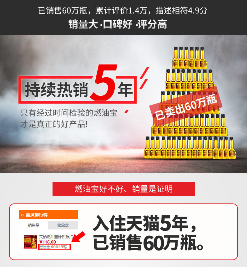艾纳30瓶燃油宝除碳剂汽油汽车添加剂除积碳油路燃油清洗剂节油宝