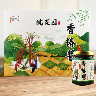 安徽特产皖菜园香椿酱礼盒6瓶装阜阳太和香椿芽咸菜即食酱菜送礼