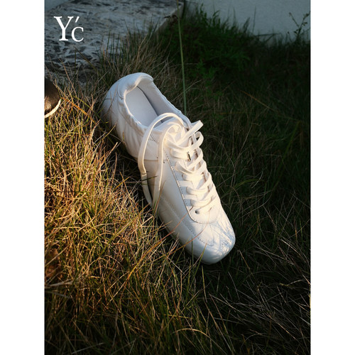 YC「轻履」头层牛皮薄底德训鞋