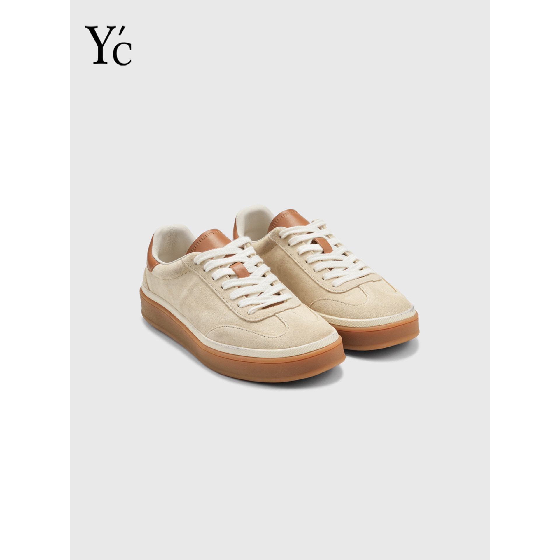 YC｜美式时尚芭蕾德训鞋女2025系带平底舒适休闲阿甘小白鞋板鞋潮,女鞋,德训鞋,淘宝优惠券,粉丝福利购,淘宝优惠卷