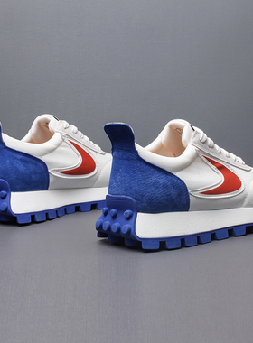 潮牌帆布鞋男欧洲站男鞋厚底板鞋2025新款夏季透气薄款布鞋低帮鞋