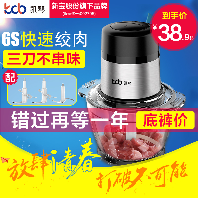 凯琴绞肉机家用电动绞肉馅机小型搅拌机多功能料理机搅碎菜打肉器
